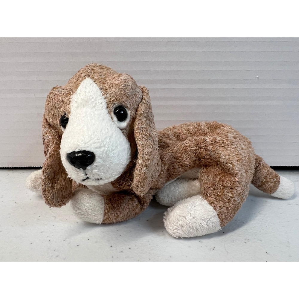 Ty Beanie Babies Sniffer the Basset Hound Brown White Plush Dog 2000 Retired